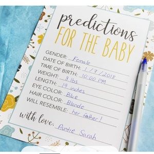 5 Baby Shower Game Card Packs - Boy or Girl,Gender Neutral FLORAL DESIGNS ONLY!